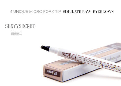 Three Or Four Eyebrow Pencil Liquid Eyebrow Pencil Extremely Fine Thrush Artifact Four-head Eyebrow Pencil Waterproof Durable Four-pronged Eyebrow Pencil
