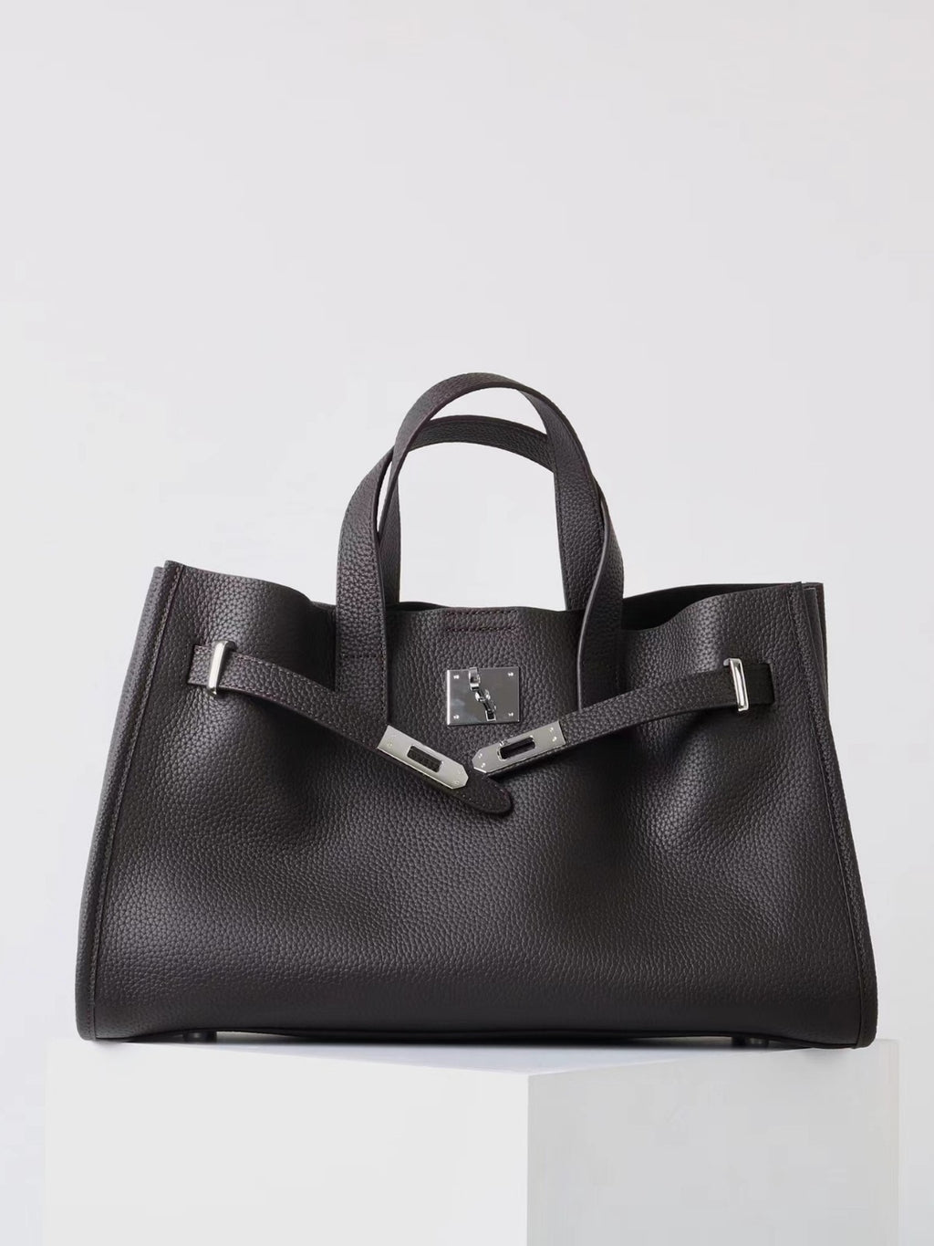 Genuine Leather Computer Bag Large Leather Bag Single Shoulder Crossbody Bag New Tote Medium Light Luxury
