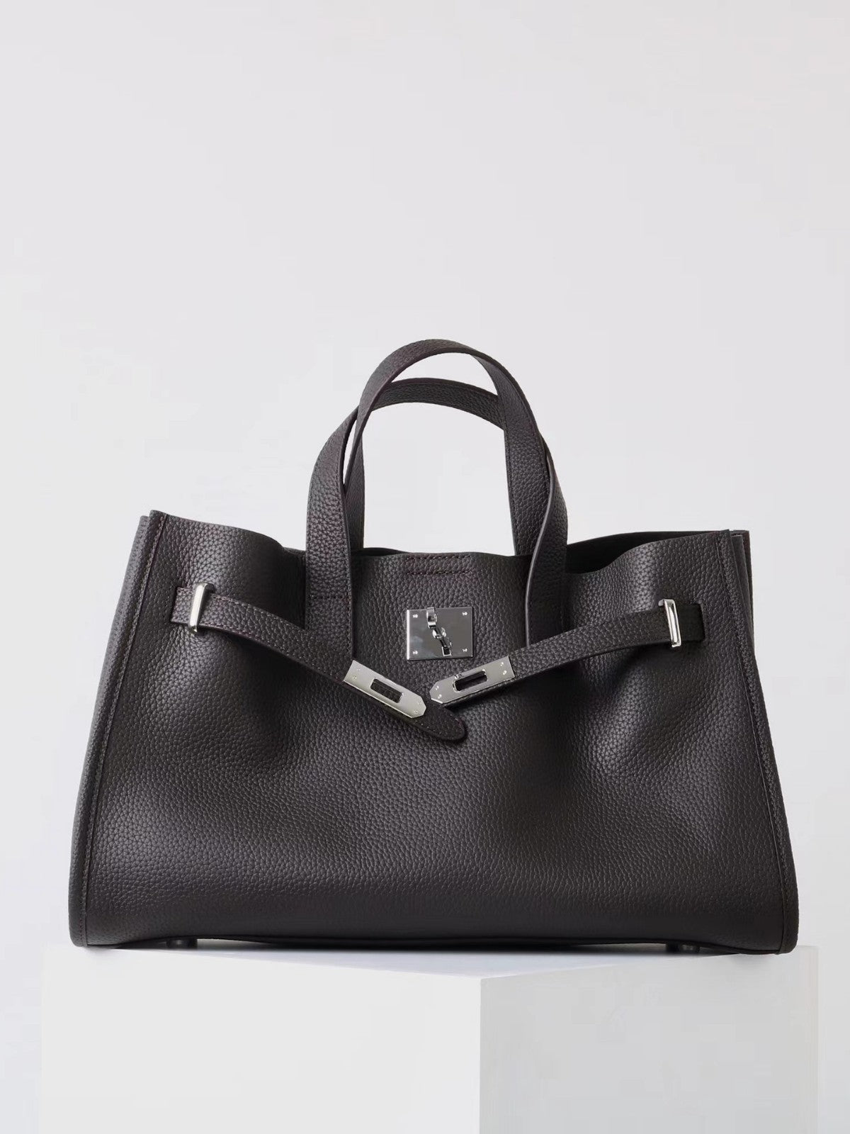 Genuine Leather Computer Bag Large Leather Bag Single Shoulder Crossbody Bag New Tote Medium Light Luxury