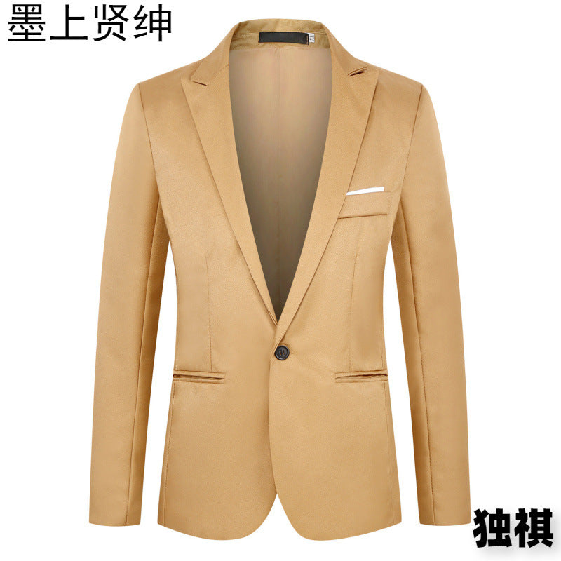 New Fashion Men's One-button Casual Small Suit Jacket Jacket Korean Suit