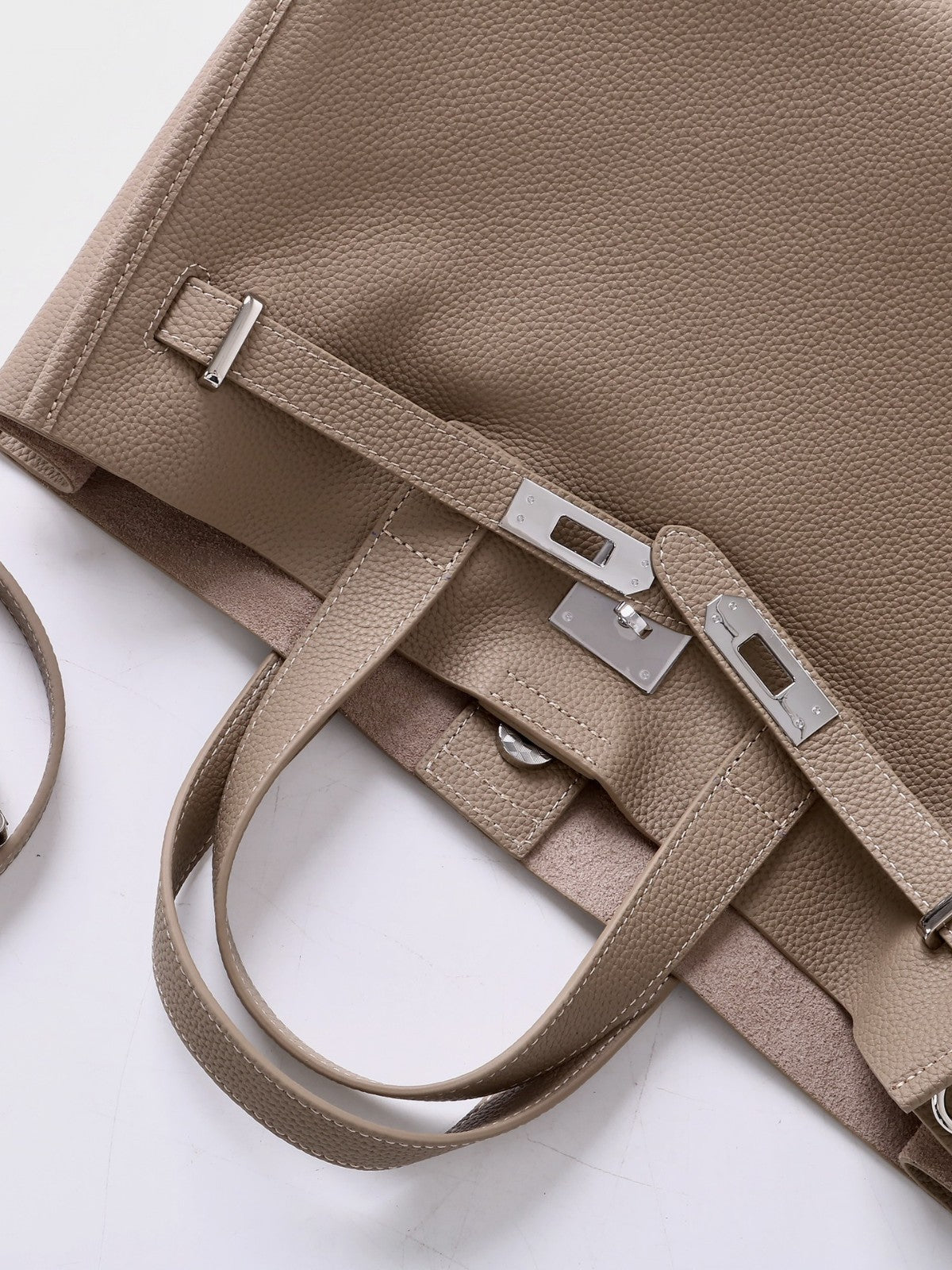 Genuine Leather Computer Bag Large Leather Bag Single Shoulder Crossbody Bag New Tote Medium Light Luxury
