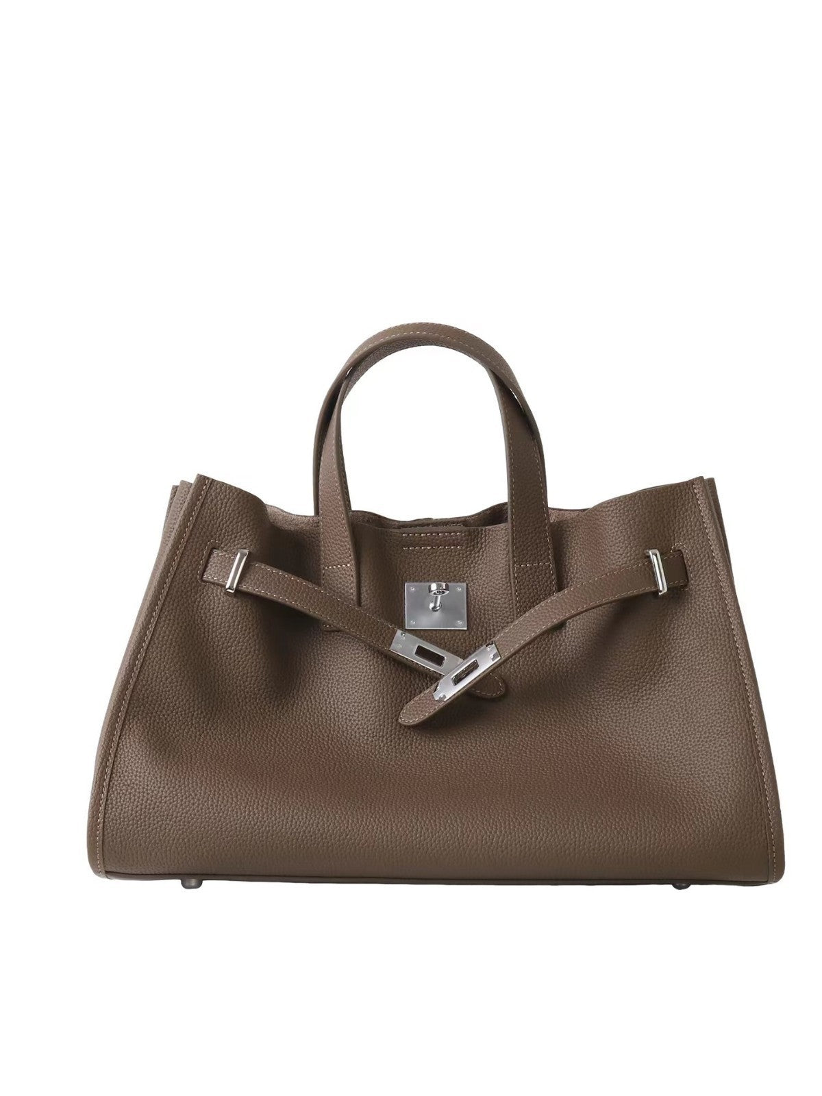 Genuine Leather Computer Bag Large Leather Bag Single Shoulder Crossbody Bag New Tote Medium Light Luxury