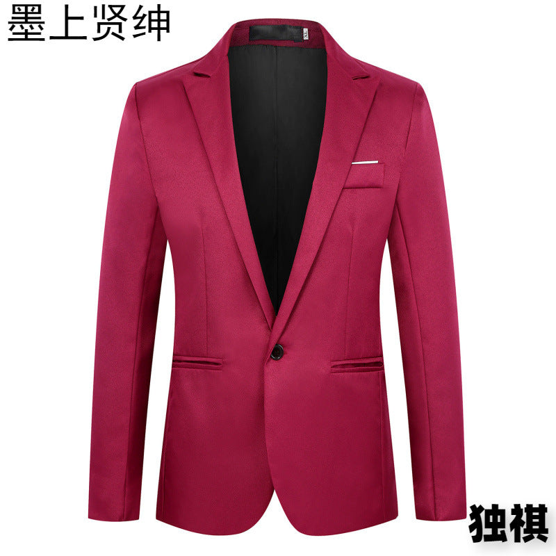 New Fashion Men's One-button Casual Small Suit Jacket Jacket Korean Suit