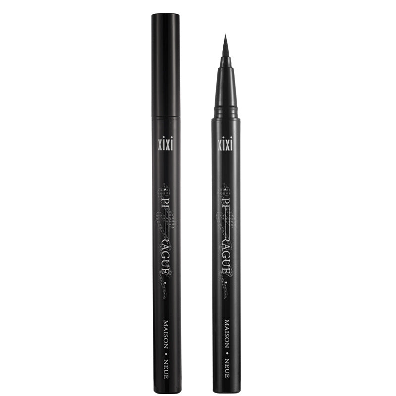 Makeup Xixi Straight Line Rich Liquid Eyeliner Pen Not Easy To Smudge Sponge Head Cool Black Eyeliner