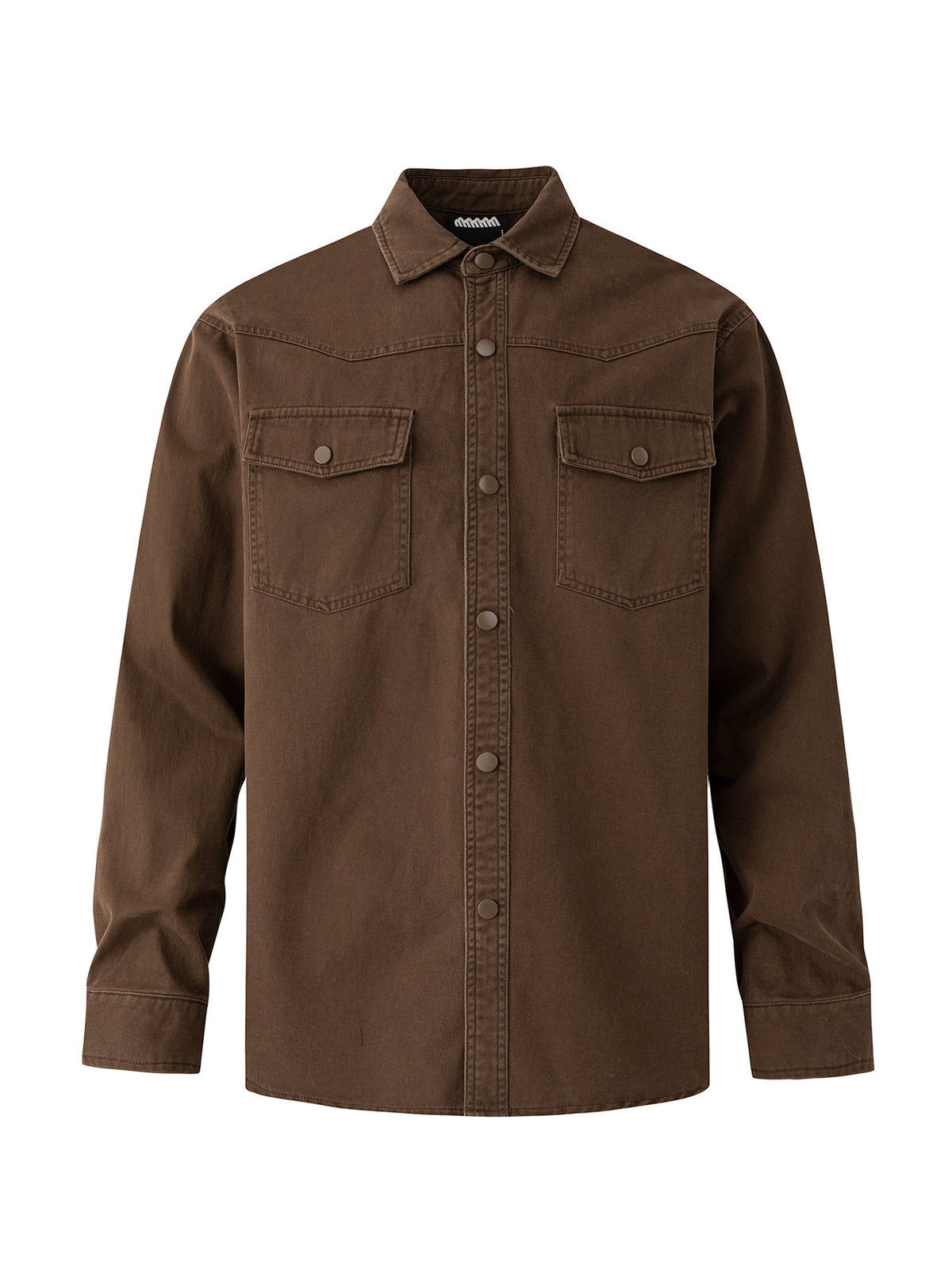 Myq Retro Style Workwear Long-Sleeved Shirt Men's 2026 Spring New Casual Shirt Korean Style Work Clothing Jacket