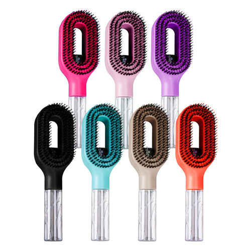 Multifunctional Water Spray Comb, Atomized Spray Comb, Transparent Spray Bottle Handle, Hollow Hair Smoothing Comb, Foreign Trade Hot-selling Hairdressing Tool