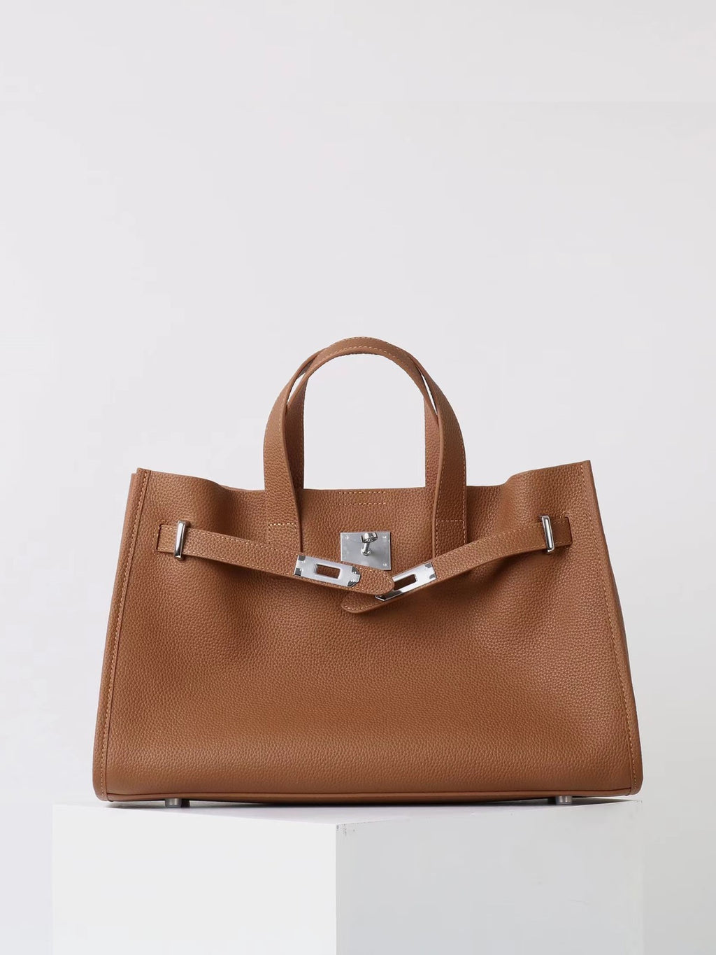 Genuine Leather Computer Bag Large Leather Bag Single Shoulder Crossbody Bag New Tote Medium Light Luxury