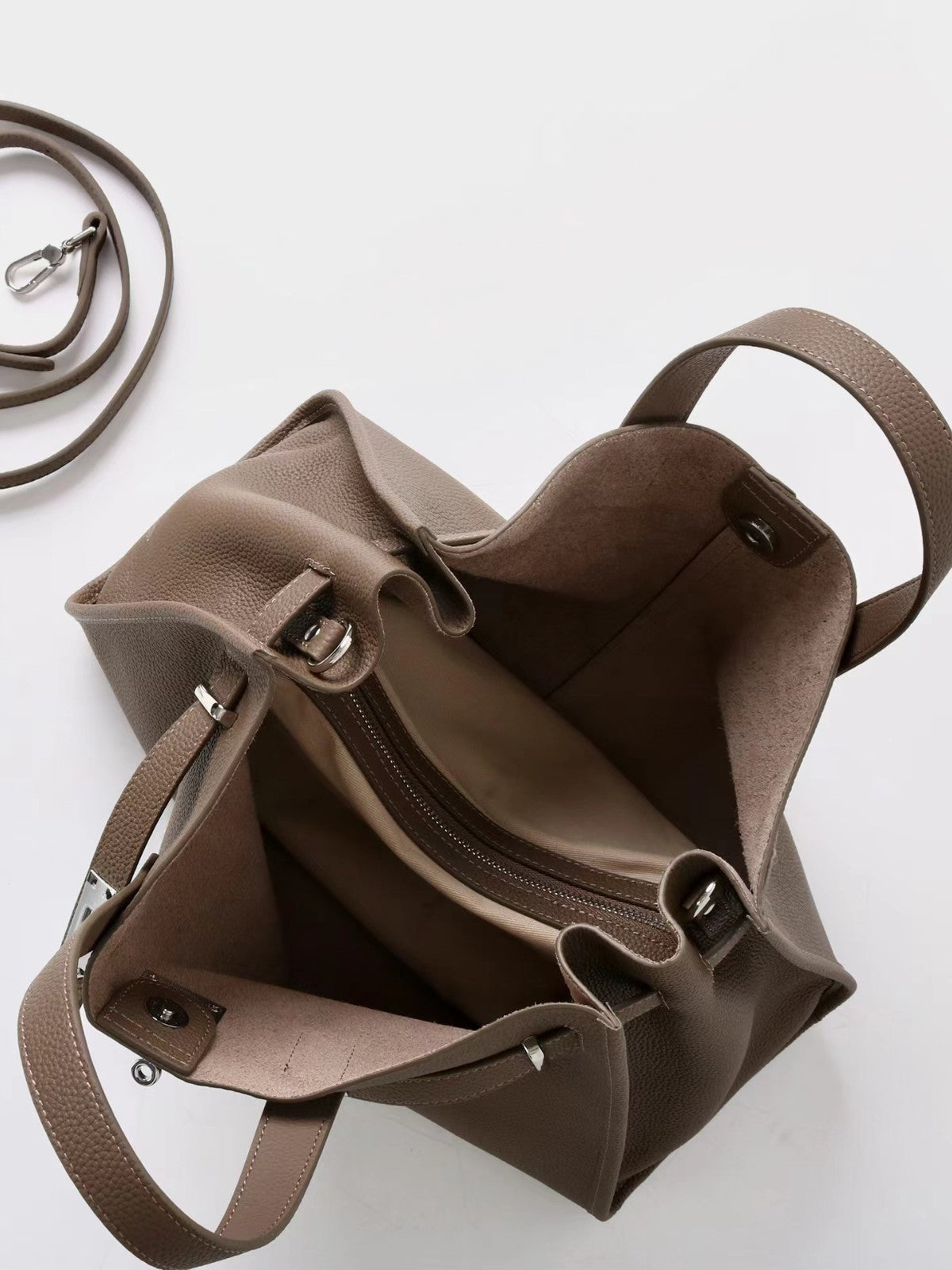 Genuine Leather Computer Bag Large Leather Bag Single Shoulder Crossbody Bag New Tote Medium Light Luxury